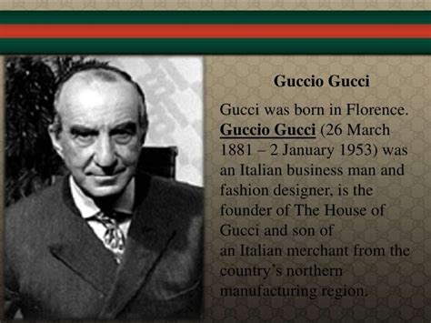 who invented gucci clothing|gucci was founded in.